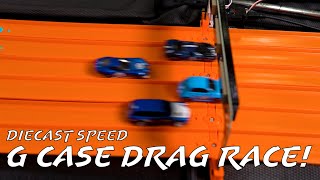 Hot Wheels G Case Drag Race SHOOTOUT Speed Raceway Civic Si Skyline Audi amp MORE [upl. by Aneeuqal]