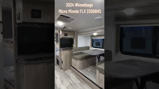 NEW Bunkhouse  2024 Winnebago Micro Minnie FLX 2306BHS [upl. by Eneluqcaj]