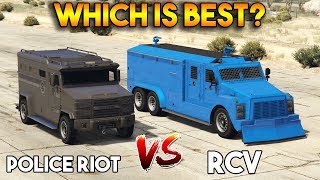 GTA 5 ONLINE  RCV vs POLICE RIOT WHICH IS BEST [upl. by Vonny597]