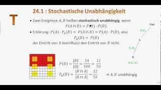 241 T Stochastische Unabhängigkeit [upl. by Hillman]