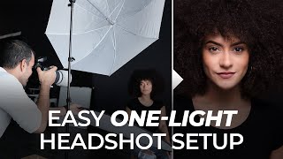 The Easiest OneLight Setup for Professional Headshots  Master Your Craft [upl. by Eilyr]