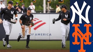 Yankees Vs Mets Highlights amp Reaction  2024 Spring Training Recap  03222024 [upl. by Airtemad]