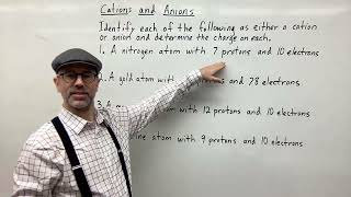 Cations and Anions Example Problems [upl. by Rakso]