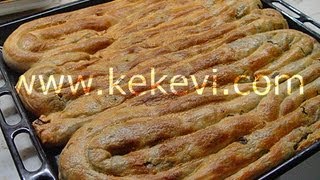 Ispanaklı Börek El Açması  Kekevi Börek Tarifleri [upl. by Brok]