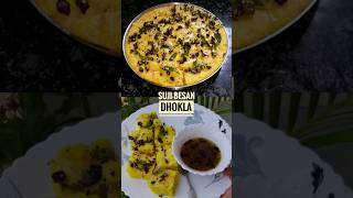 Famous Gujarati Dish  SujiBesan Dhokla dhokla sujidhoklarecipe [upl. by Morrison]