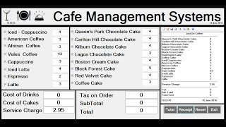 How to Create Cafe Management Systems in Visual BasicNet  Tutorial 1 [upl. by Eyaf449]