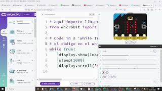 Mis primeros pasos con Python y microbit MONTESTEAMII IES Monterroso [upl. by Bridget]