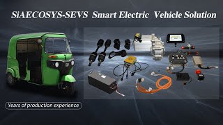 SiAECOSYS AC 4kW Complete Electric Tuk Tuk Conversion Kit [upl. by Andel]