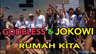 Heboh GODBLESS nyanyi Bareng Jokowi  Rumah Kita di deklarasi Alumni Jogja [upl. by Elyagiba]