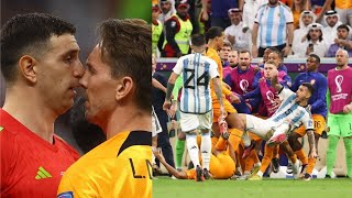 Crazy Fight Scene 4K Argentina Vs Netherlands in World Cup Qatar 2022 netherlands argentina [upl. by Manvil]