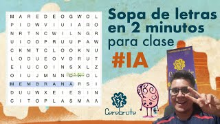 Sopas de letras en menos de 2 minutos para jugar en clase o de repaso con Inteligencia artificial [upl. by Trinl121]