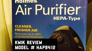 Review Holmes HAP9412B UA Small Room HEPA Type Air Purifier Amazon [upl. by Downall256]