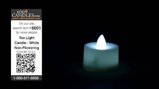 White NonFlickering Battery Operated Tea Light Candle [upl. by Kania139]