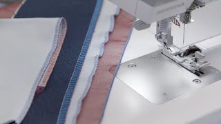 L 850 Overlocker Stichlänge Differenzialtransport Kräuseln [upl. by Pegma]