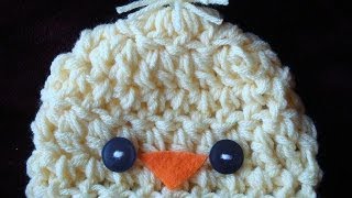 CROCHET A LITTLE CHICK HAT [upl. by Osbourn580]