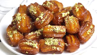 Turkish tulumba recipe  crispy juicy and easy to make Turkish dessert recipe l tulumba recipe [upl. by Heng]