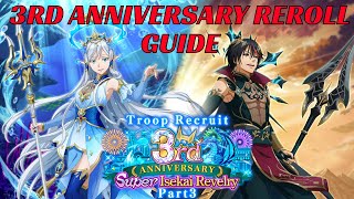 3RD ANNIVERSARY REROLL GUIDE HOW TO REROLL AND WHO TO PULL FOR Slime Isekai Memories [upl. by Enaelem]