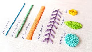 Punch Needle Embroidery  Different Stitches using Punch Needle for Beginners [upl. by Eidas17]