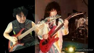 Mentari Merah Di Ufuk Timur  Tribute to Hillary Ang guitar intro amp main solo [upl. by Lauralee]