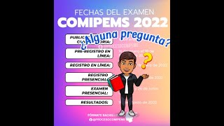 COMIPEMS 2022 FECHAS DEL EXAMEN [upl. by Ordnaxela]