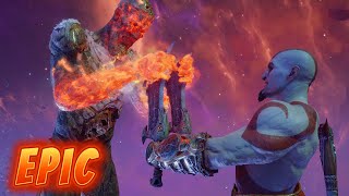 God of War 5 Ragnarok  Young Kratos Creates Ragnarok Scene Destruction of Asgard [upl. by Ninnette300]