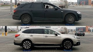 SLIP TEST  Audi A4 Allroad Quattro vs Subaru Outback SAWD  4x4testsonrollers [upl. by Ilrahc438]