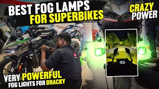 Installing Powerful Fog Lights For Our Ninja 1000SX 😎  Dracky 🔥  Enowaytion Plus [upl. by Leroj482]