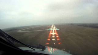 Embraer 145 Cockpit view takeoff and landing Go Pro HD camera [upl. by Sutelc725]