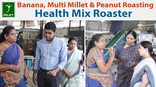 Banana Multi Millet amp Peanut Roasting In Drum Roaster For Health Mix [upl. by Magdalene]