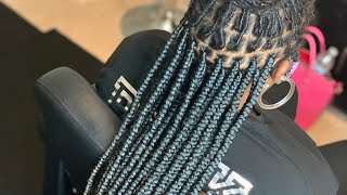 HOW TO BRAIDS OVER DREADS [upl. by Hogen]