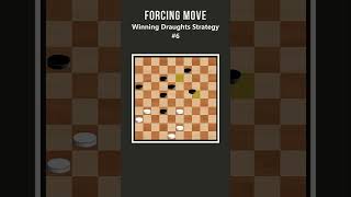 Forcing Move  Unlock Another Winning Draughts Strategy shorts [upl. by Natka]