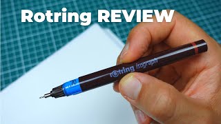 Review Rotring Isograph Pen vs Rotring Tikky Graphic  How to Unclog Rotring Isograph [upl. by Weir904]