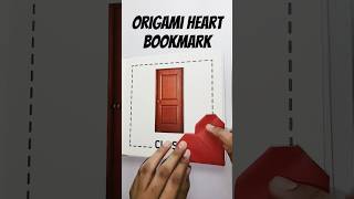 How To Make Origami Heart Bookmark artandcraft craft diy [upl. by Amoreta424]