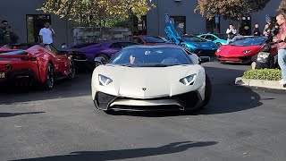 4 lamborghini aventador sv rev and pushes it and absolutely lp700 [upl. by Masterson]