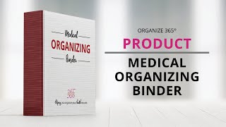 How to organize your medical records  Medical Binder  Organize 365  Lisa Woodruff [upl. by Aerdnwahs]