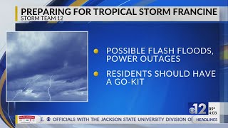 Mississippians encouraged to prepare for Tropical Storm Francine [upl. by Oiromed]