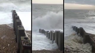 Groynes 76 75 and 64  Winter Waves 2015 [upl. by Khajeh]