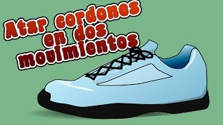 Como amarrarse los cordones en dos movimientos [upl. by Haneekas]