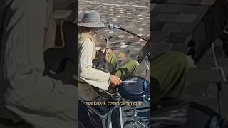 Street Looping in Athens  link to the full video below looping busker busking Greece Wavedrum [upl. by Llerrej]