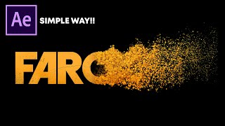 After Effects Tutorial Particles Logo amp Text Animation  Simple Way [upl. by Ronnica]