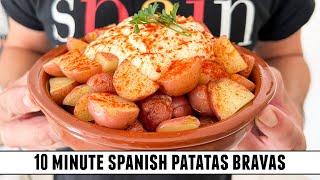 AMAZING 10 Minute Patatas Bravas  Authentic Flavors amp Easy to Make [upl. by Nilo]