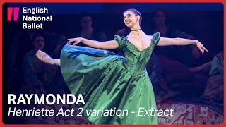 Raymonda Henriette Act 2 variation extract  English National Ballet [upl. by Nahtanhoj]