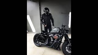 Harley Davidson 48 bike exhaust sound [upl. by Bellis723]