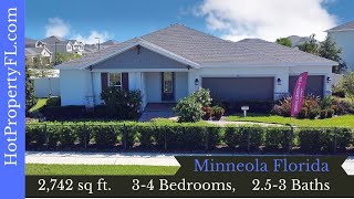 New Home Tour  Minneola Florida  34 Bedroom  Park View At The Hills  579990 Start  Orlando [upl. by Eixid]