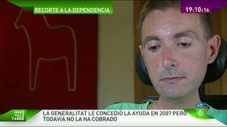 Óscar dependiente que reside en Valencia quotLa ley de dependencia está boicoteada aquíquot [upl. by Nurav727]