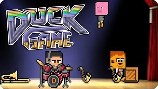 ¡SALTO Y PASA NADA  DUCK GAME Con Sara y Exo [upl. by Trudnak343]