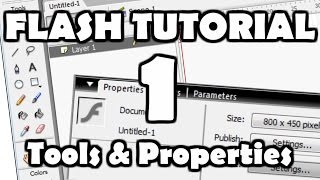 Flash Tutorial 1 Tools amp Properties [upl. by Darcey]