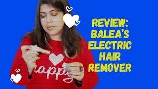 Review Balea Electric Hair Remover Elektrischer Gesichtshaarentferner [upl. by Bryan]