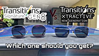 Essilor Transitions Xtractive amp Transitions Signature Gen 8 Comparison [upl. by Heman]