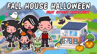 🎃Aethetic FallHalloween Design  The Neat Street Apartment 😍 Toca Boca House Ideas Toca Life World [upl. by Britney]